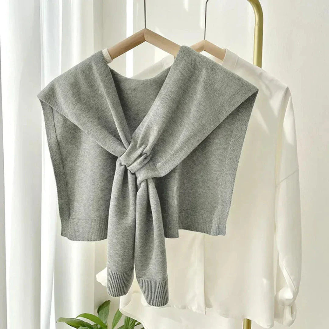 Olga Preppy Knit Shawl