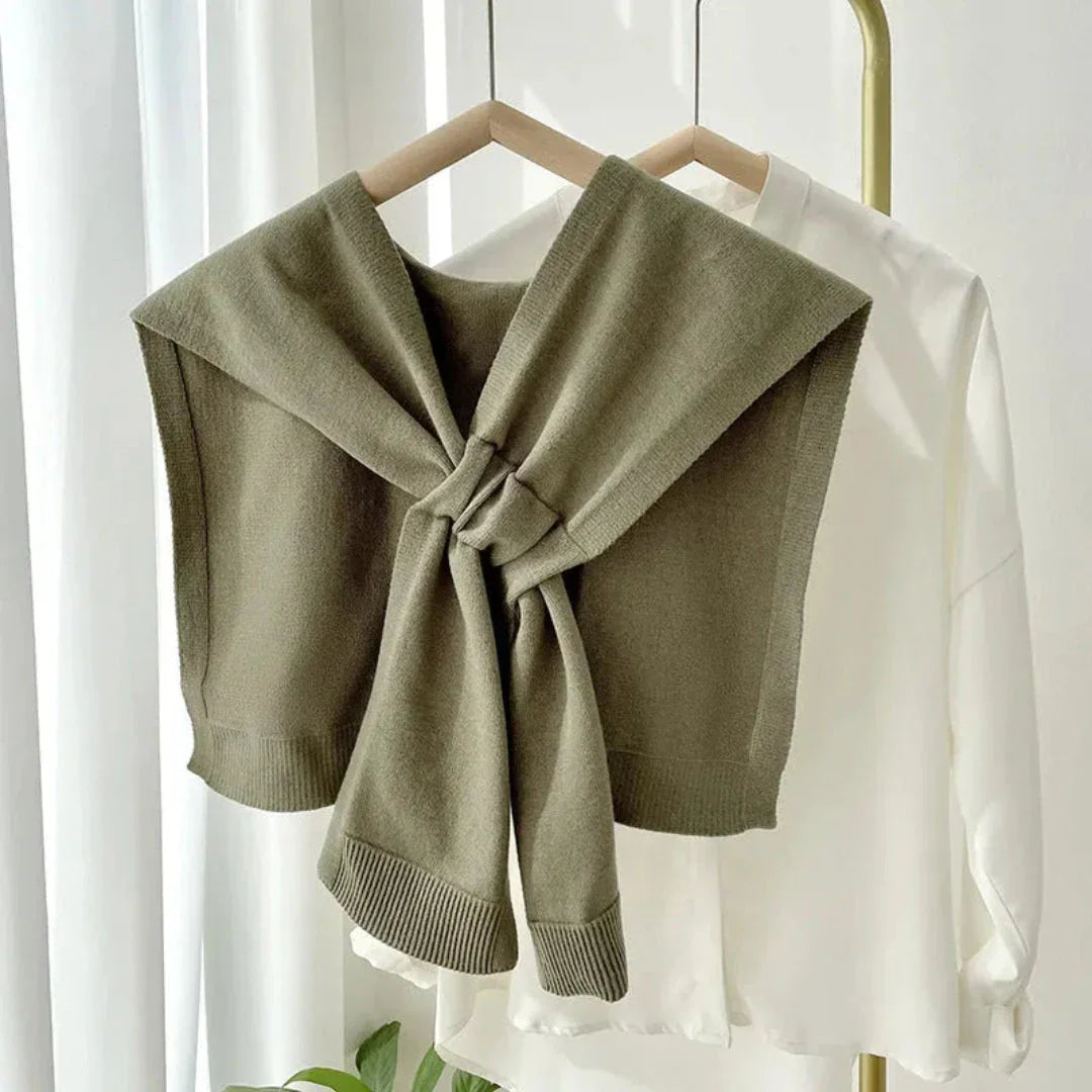 Olga Preppy Knit Shawl