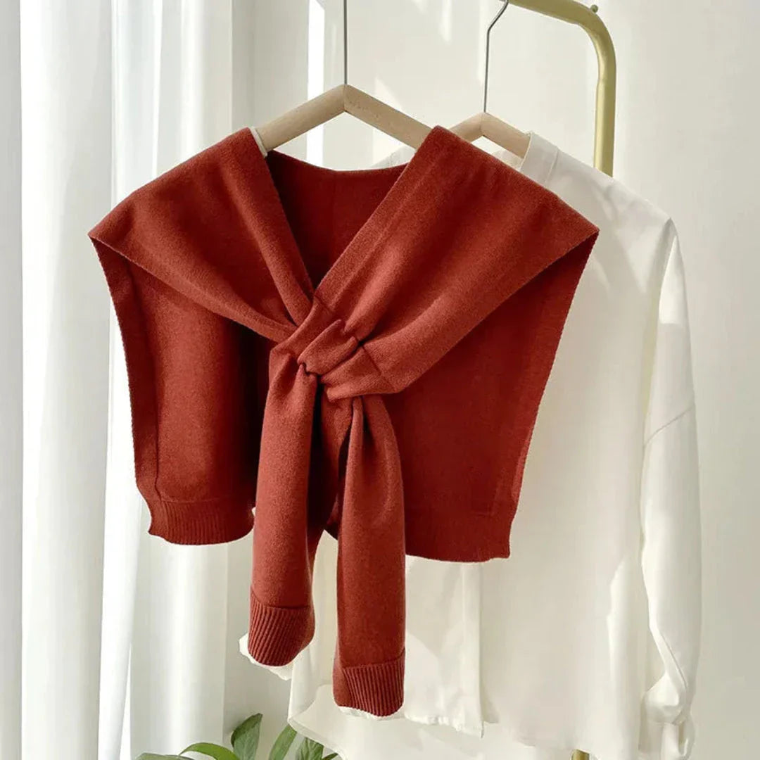 Olga Preppy Knit Shawl