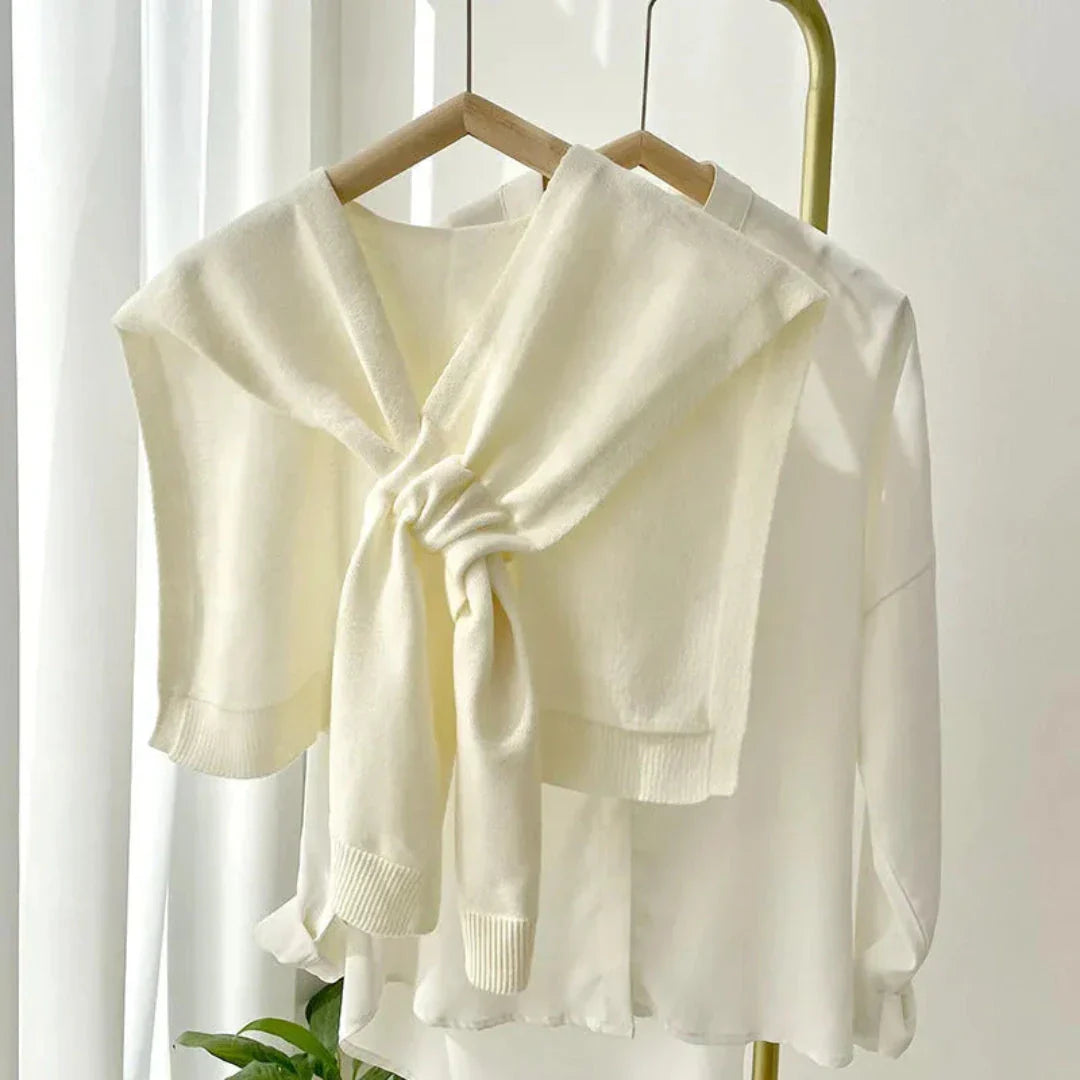 Olga Preppy Knit Shawl