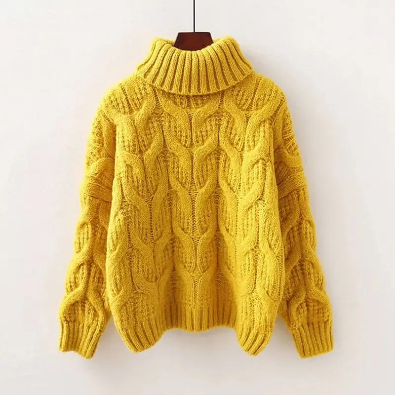 Sophie Thick Turtleneck Knit Sweater for Women Soft Cozy Warmth Stylish Winter Essential