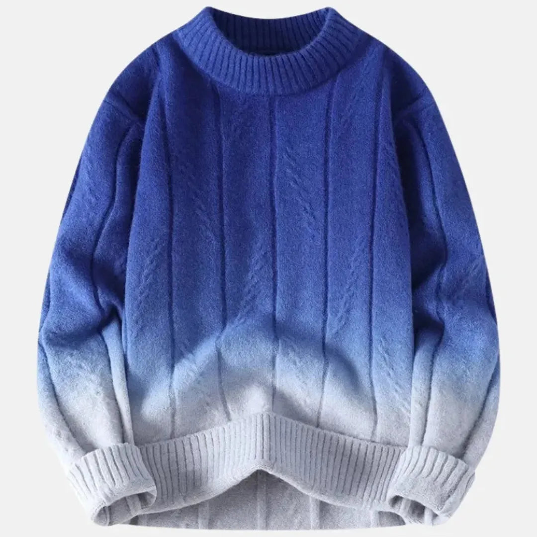 Pullover made of wool blend with crew neckline