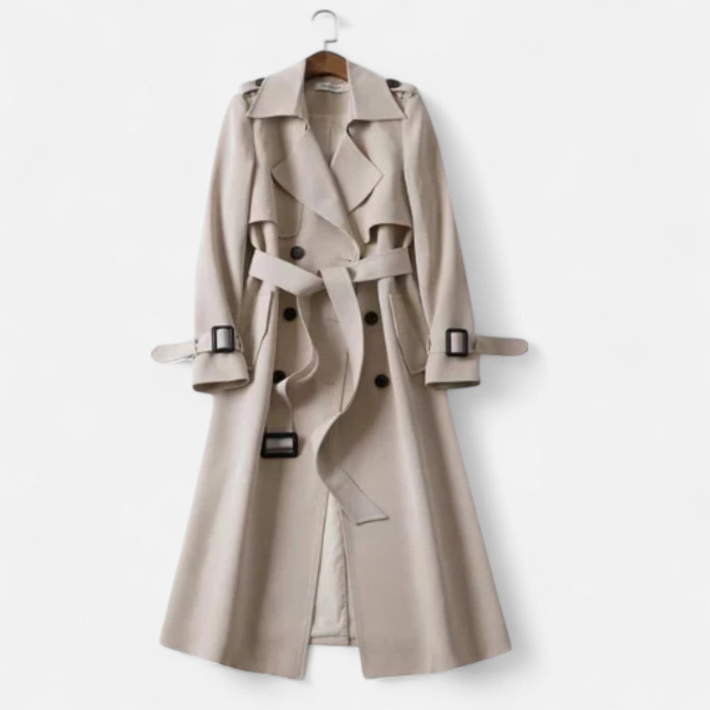 Ancient World | Long Women's Coat – Structured Warmth, Timeless Silhouette