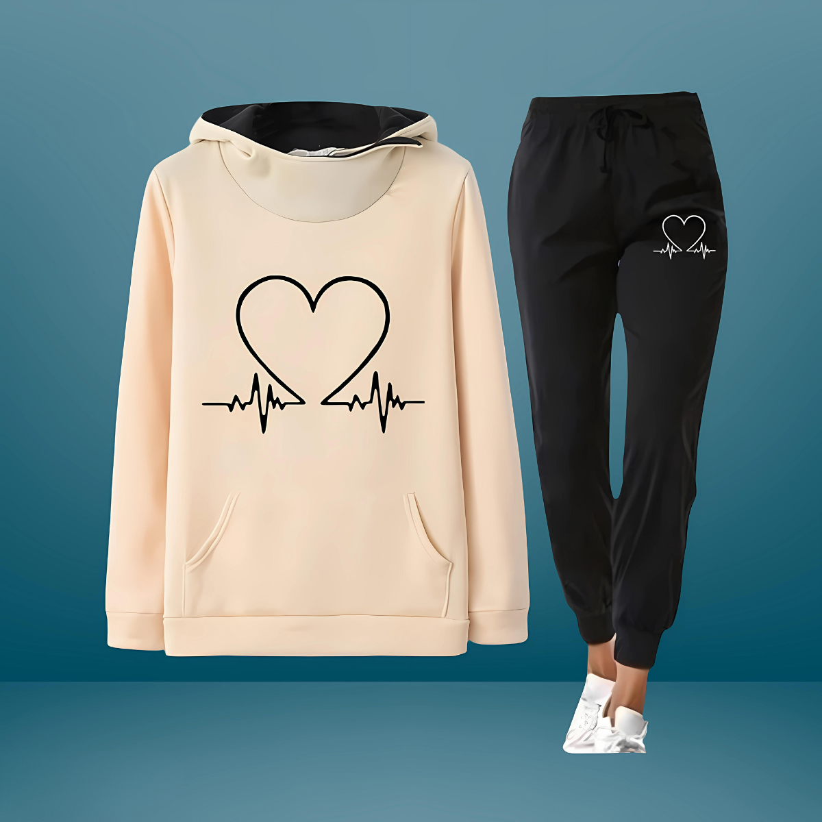 Women's Two-Piece Set with Soft Fabric and Relaxed Fit