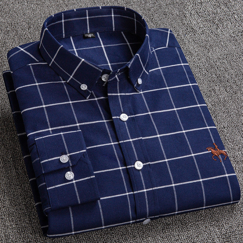 Jason Mens Checkered Button Down Shirt By TrendAura Classic Casual Shirt For Everyday Style