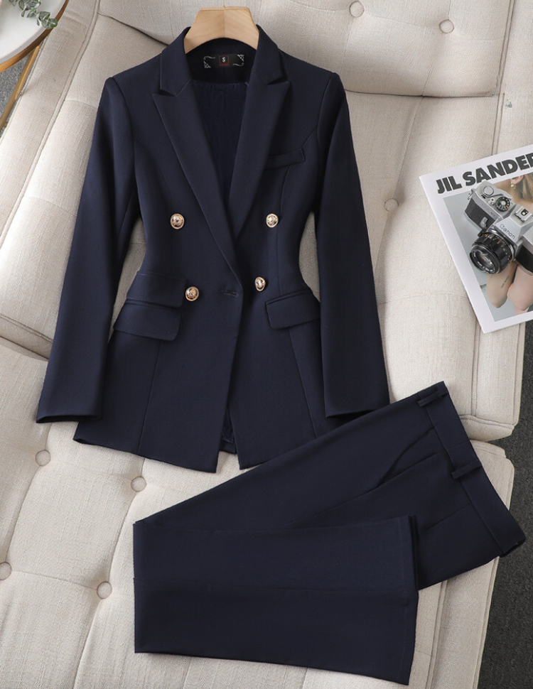 Isabel Blazer Pants Suit For Women Professionals Timeless Professional Look With Modern Comfort
