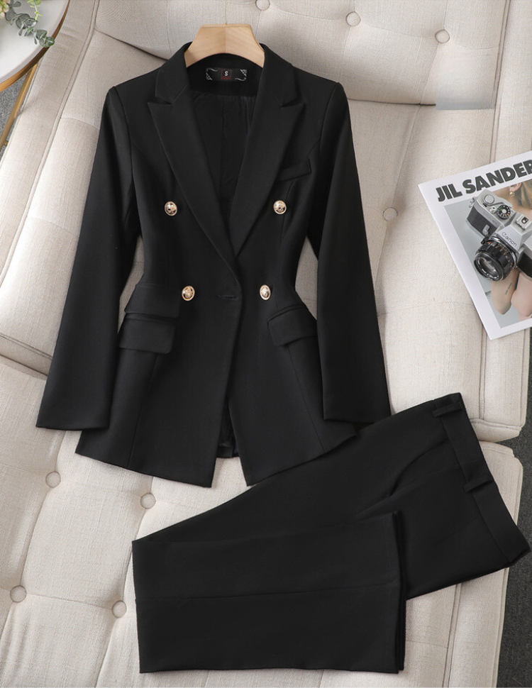 Isabel Blazer Pants Suit For Women Professionals Timeless Professional Look With Modern Comfort