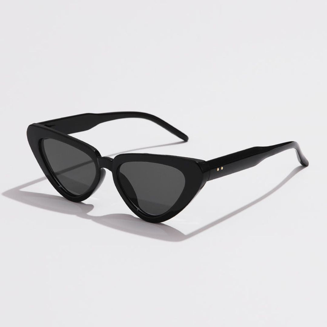 Onyx Elegance Cat-Eye Sunglasses