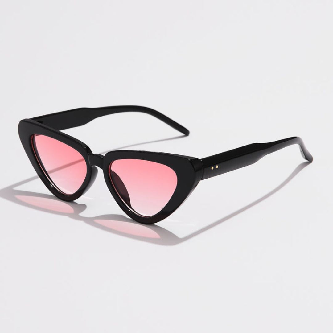 Onyx Elegance Cat-Eye Sunglasses