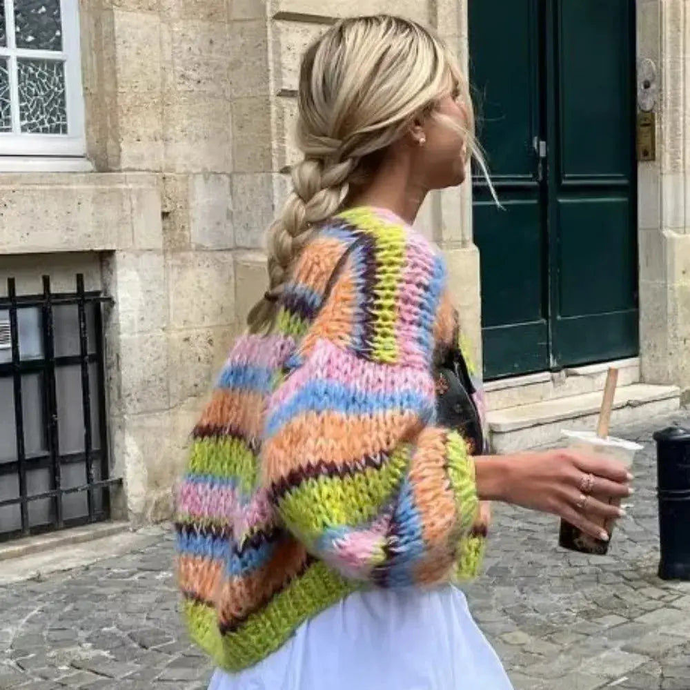 Colorful Cardigan for Women – Warm, Soft, Stylish Design