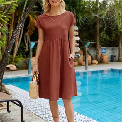Anna | Comfortable Midi Dress in A-Line for Women