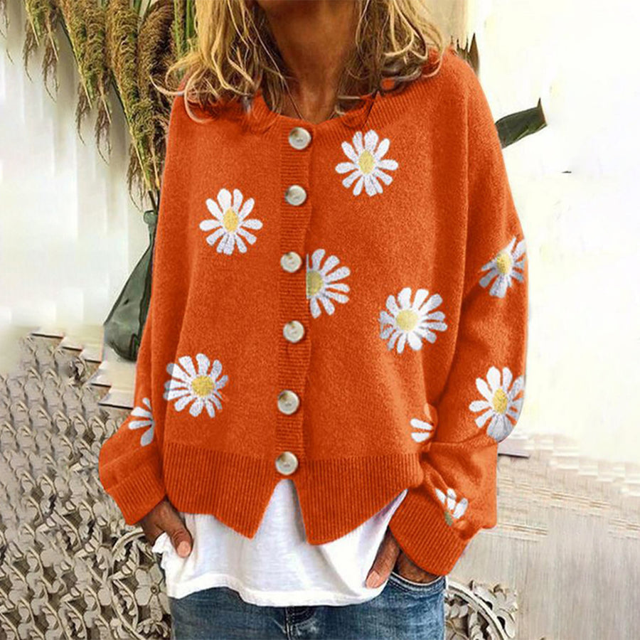 Women’s Floral Buttoned Cardigan | Casual