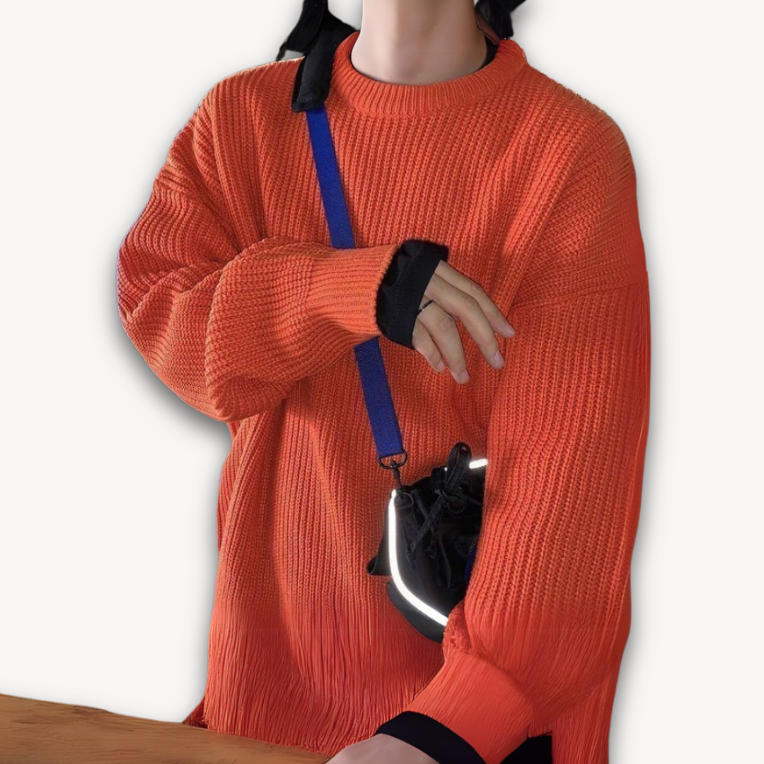 Men's Oversized Sweater Cozy Winter Wear For Effortless Layering Everyday Comfort And Rugged Style