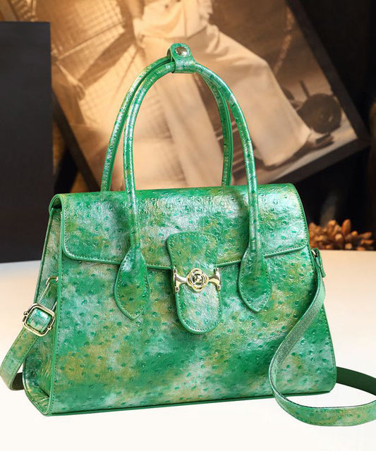 Sac fourre-tout en similicuir tie-dye vert herbe biologique - TrendAura