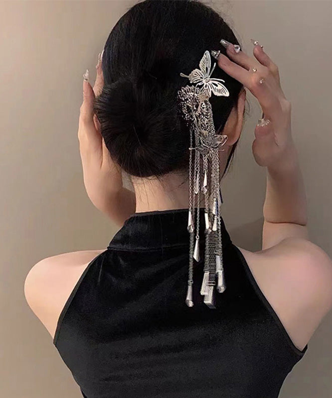 Épingle à cheveux papillon en alliage de soie, design original - TrendAura