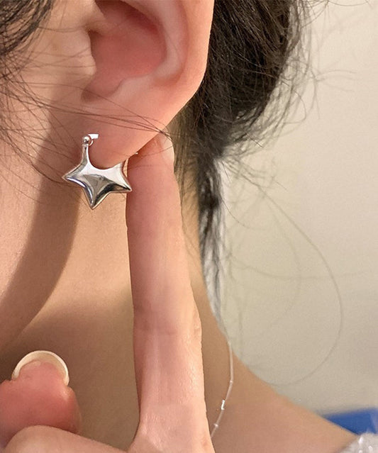 Boucles d'oreilles à tige en argent sterling et soie au design original - TrendAura