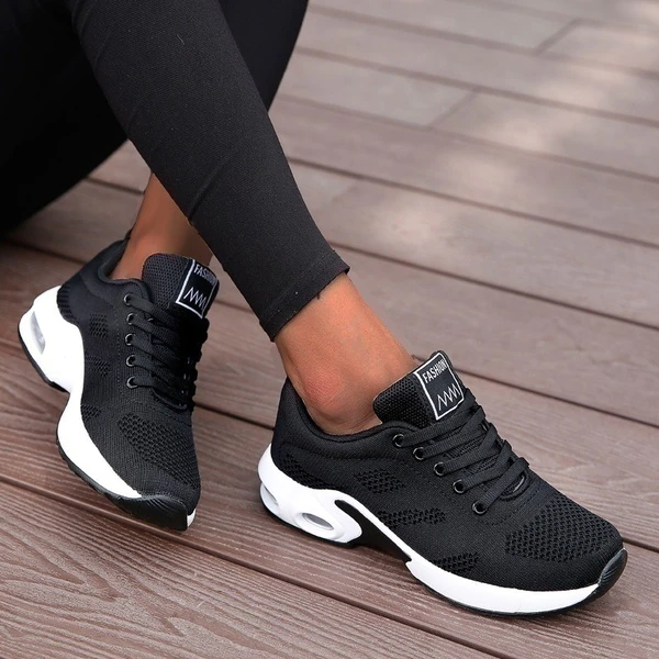 Ladies Sneakers Walkers Pain Free Walking Breathable Comfort Shoes For Active Women