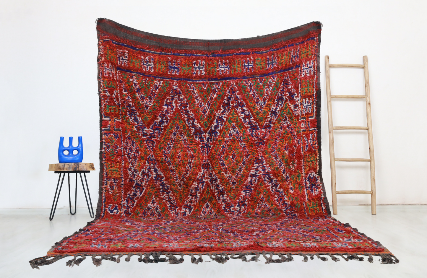 Oussa Vintage Moroccan Rug  6'8" x 11'0" - TrendAura