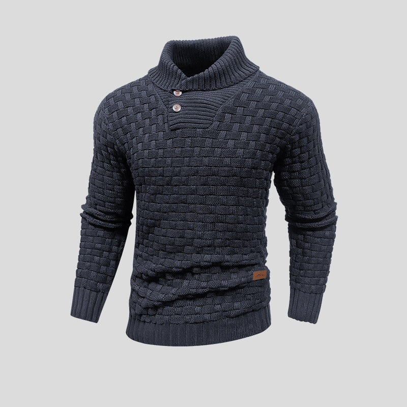 Stylish thermal knitted sweater for men
