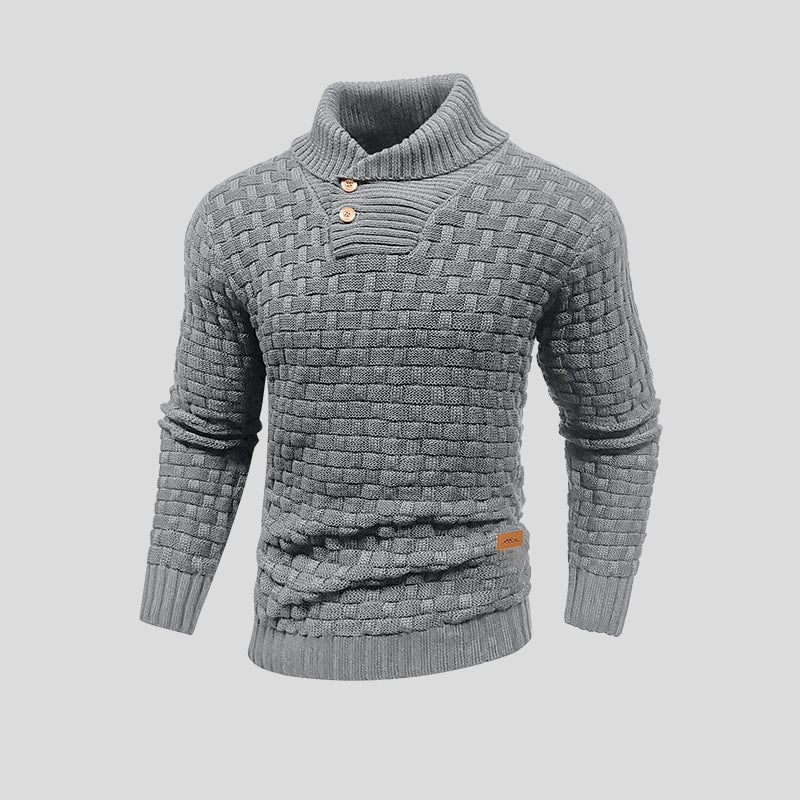 Stylish thermal knitted sweater for men