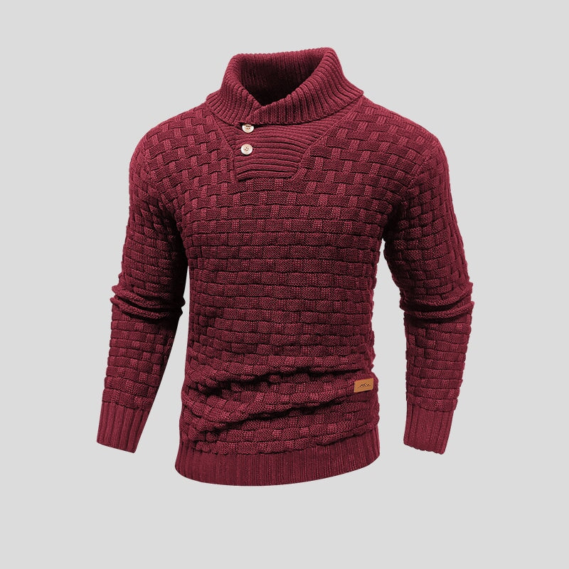 Stylish thermal knitted sweater for men