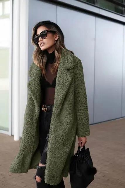 Oversized Teddy Coat for Women – Cozy & Stylish Warmth
