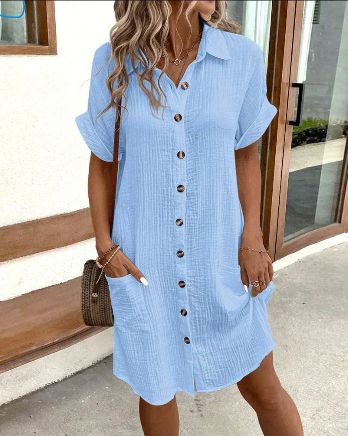 Ziska Oversized Polo Dress For Women Comfortable Timeless Elegance For Work Or Weekend