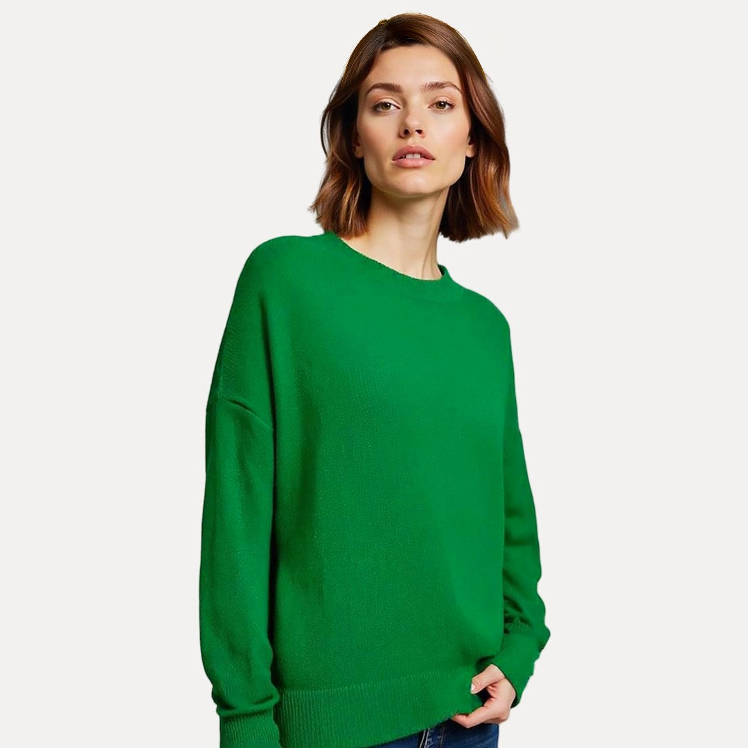 Oversized Knit Sweater For Women Cozy Warmth Soft Material Versatile Everyday Wear