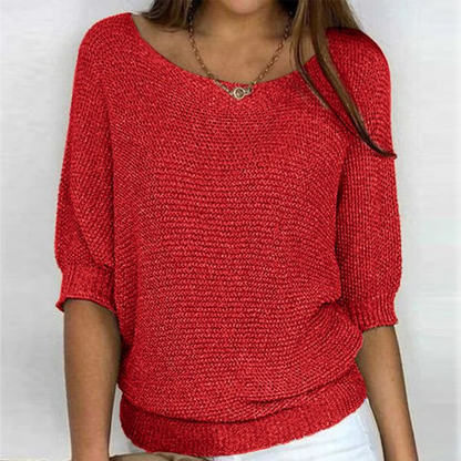 Oliza Women Comfortable Luxury Sweater For Everyday Office And Cozy Feminine Fashion