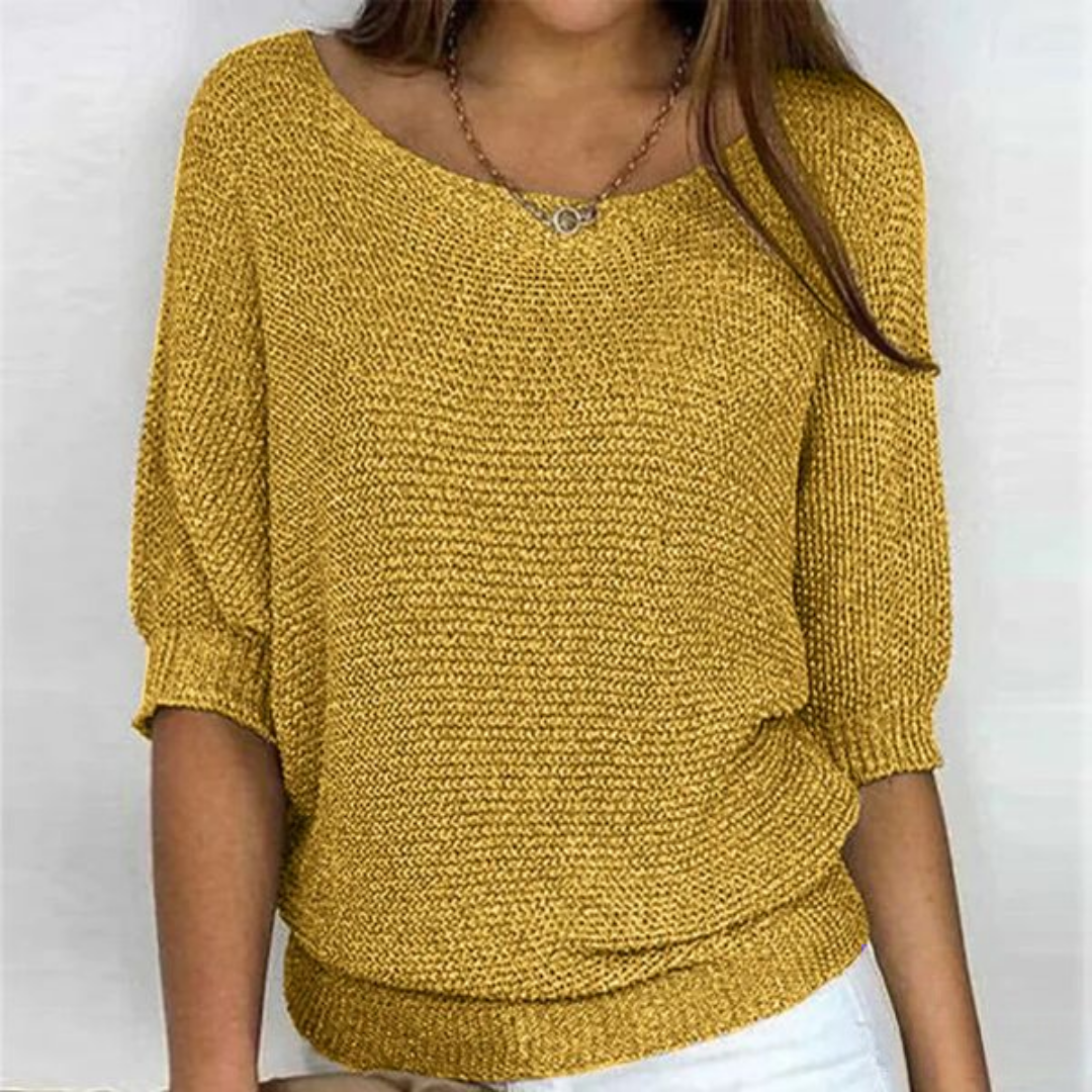 Oliza Women Comfortable Luxury Sweater For Everyday Office And Cozy Feminine Fashion