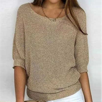 Oliza Women Comfortable Luxury Sweater For Everyday Office And Cozy Feminine Fashion