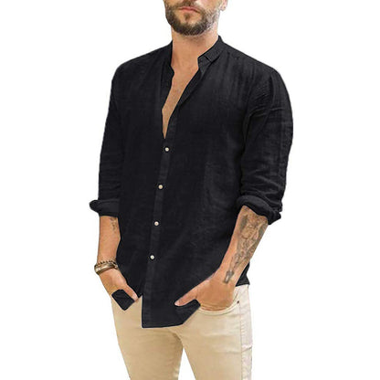Damian | Solid linen shirt for men