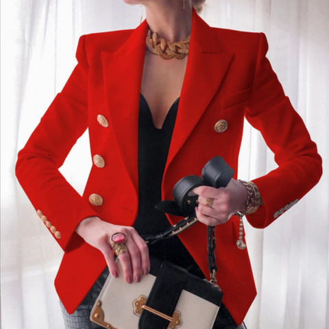 Nawel Classic Blazer Jacket For Women With Structured Silhouette And Timeless Elegance
