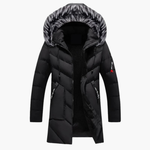Paulin Men's Winter Parka With Faux Fur Hood For Urban Men Ultra Warmth And Everyday Style