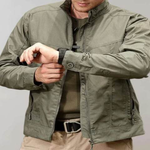 Nicolas Zipped Windbreaker For Men Lightweight Wind Blocking Jacket For Urban Dwellers With Discreet Elegance