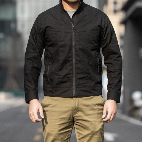 Nicolas Zipped Windbreaker For Men Lightweight Wind Blocking Jacket For Urban Dwellers With Discreet Elegance