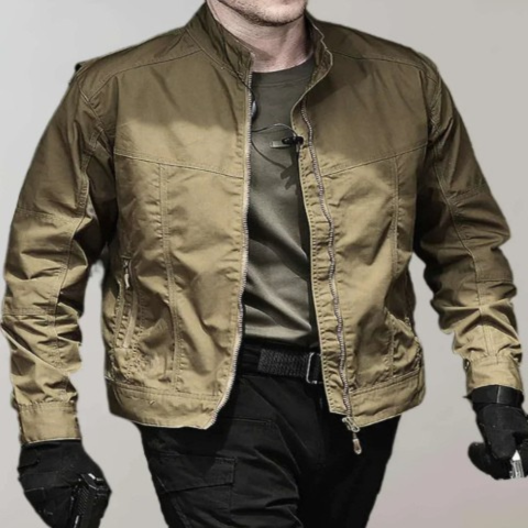 Nicolas Zipped Windbreaker For Men Lightweight Wind Blocking Jacket For Urban Dwellers With Discreet Elegance
