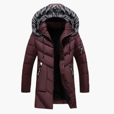 Paulin Men's Winter Parka With Faux Fur Hood For Urban Men Ultra Warmth And Everyday Style
