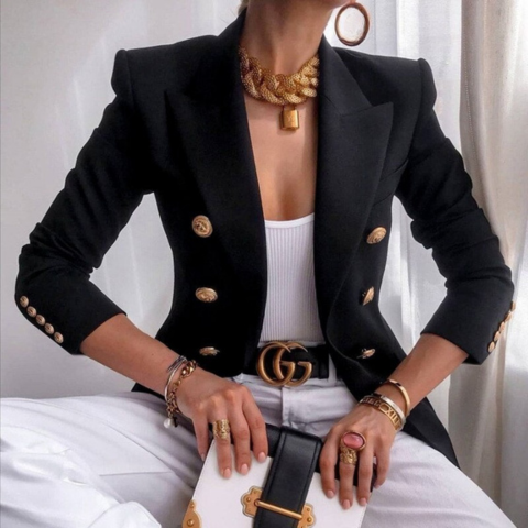 Nawel Classic Blazer Jacket For Women With Structured Silhouette And Timeless Elegance