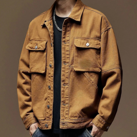 Oran Mens Pocket Jacket Timeless Vintage Charm With Modern Silhouette For All Seasons