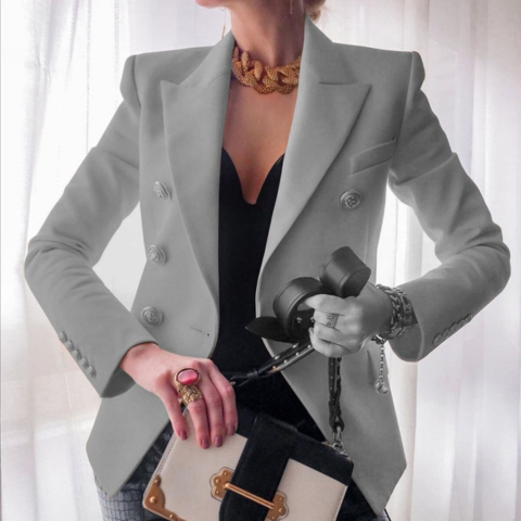 Nawel Classic Blazer Jacket For Women With Structured Silhouette And Timeless Elegance
