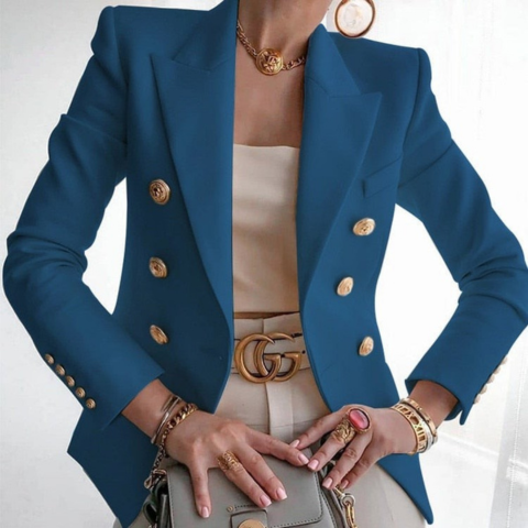 Nawel Classic Blazer Jacket For Women With Structured Silhouette And Timeless Elegance