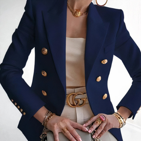 Nawel Classic Blazer Jacket For Women With Structured Silhouette And Timeless Elegance