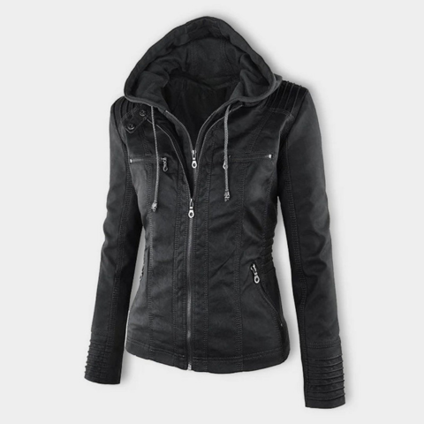 Germaine | Fitted Hooded Jacket for Women — Urban Style & Modern Elegance