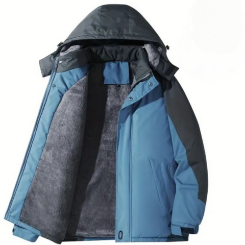 Nevio Men's Hiking Jacket Ultimate Weatherproof Warmth For Outdoor Enthusiasts All Season Protection