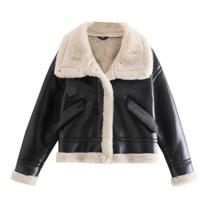 Iris Women's Aviator Jacket With Warmth And Modern Silhouette For Everyday Chic