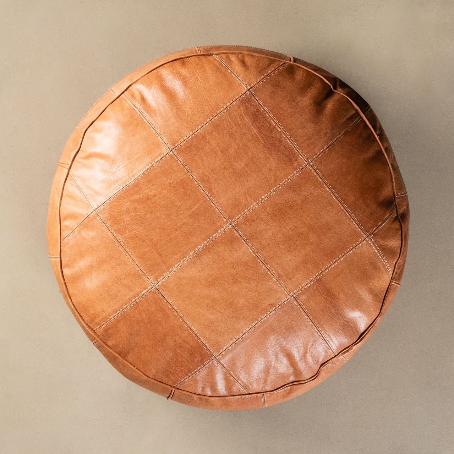 Authentic Moroccan Leather Pouf - TrendAura