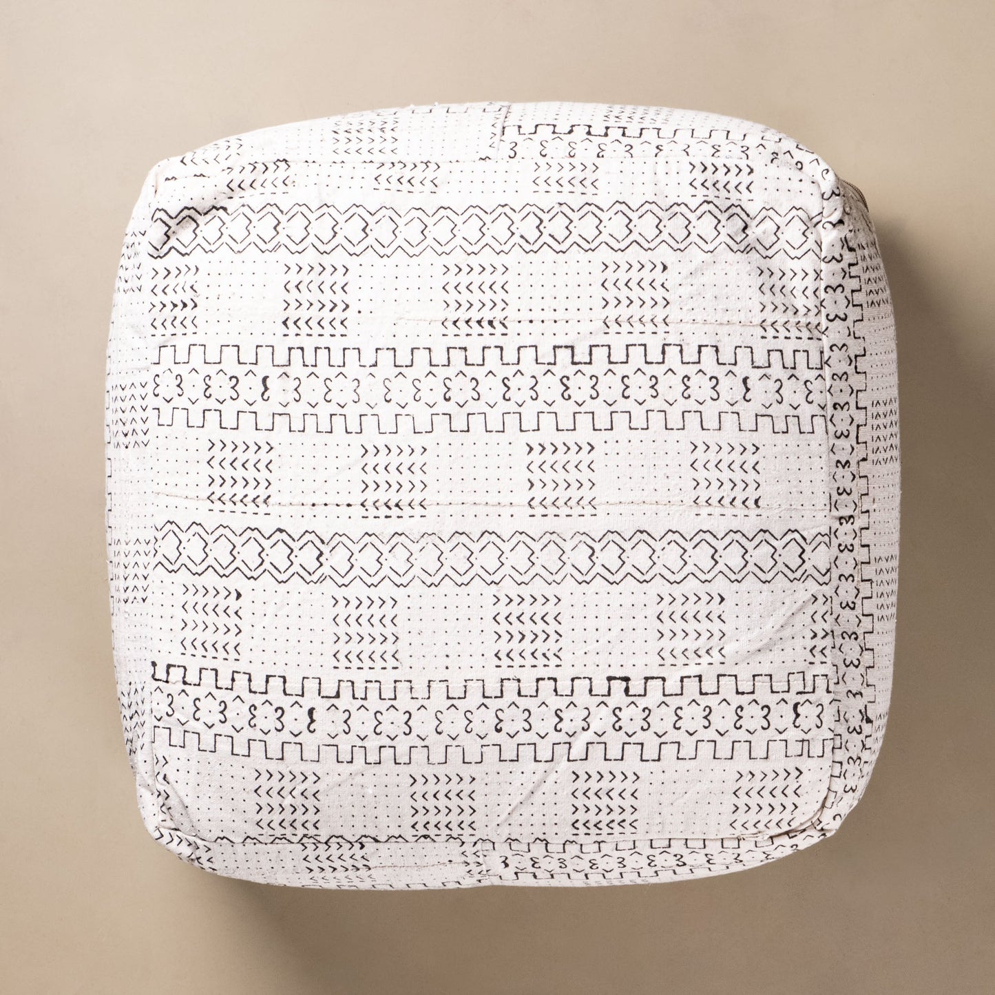 African tribal mudcloth Floor Pillow Cover - TrendAura