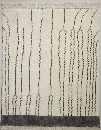Custom made Luxury Shag Moroccan Rug for mlkstudio.com - 9x12 - TrendAura