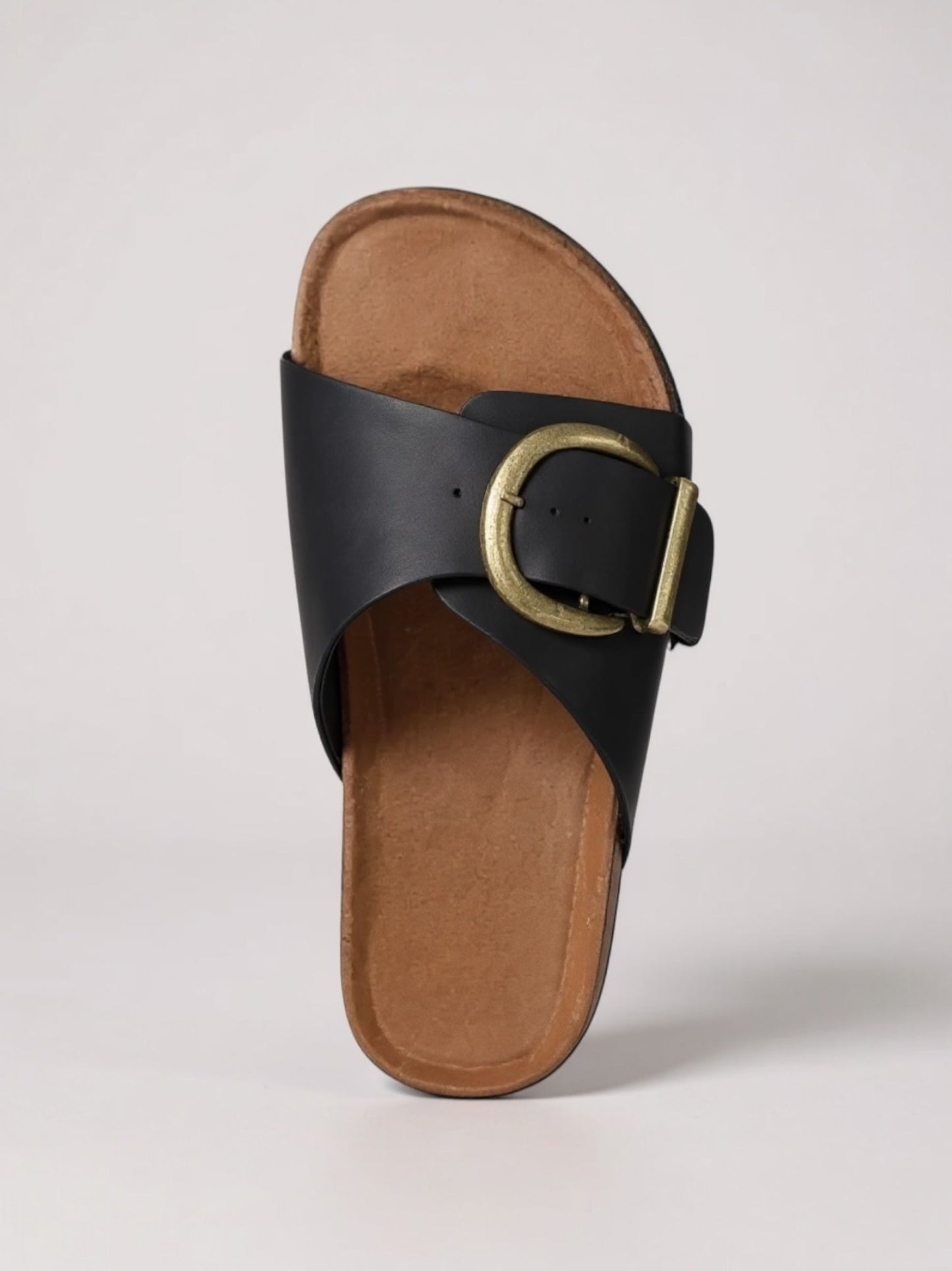 Women's Cushioned Adjustable Buckle Slides with Comfortable Fit and Versatile Design - TrendAura